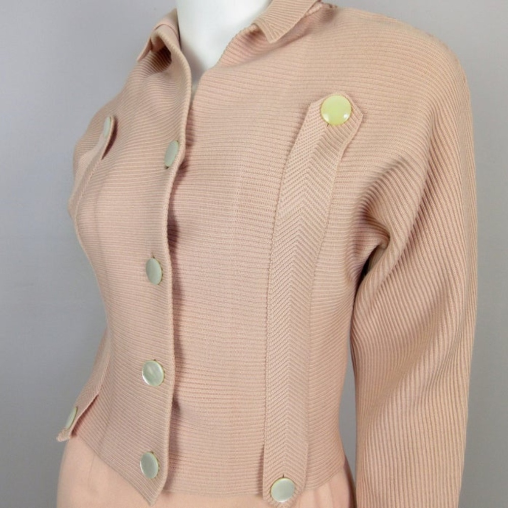 Vintage 40's 50's Women's Sweater Skirt Set Sz S - Picture 8 of 8